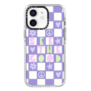 For iPhone 12 mini Simple Illustration Pattern Full Coverage Phone Case(Good Day B)