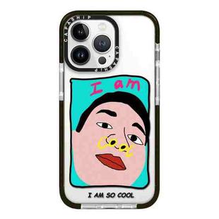 For iPhone 12 Pro Simple Illustration Pattern Full Coverage Phone Case(Cool Couple B)