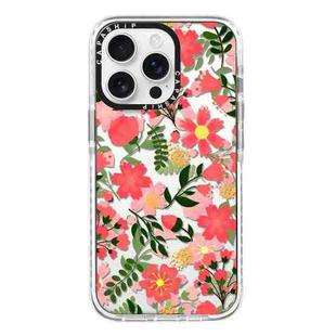 For iPhone 12 Pro Max Simple Illustration Pattern Full Coverage Phone Case(Fresh Flower B)