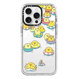 For iPhone 12 Pro Max Simple Illustration Pattern Full Coverage Phone Case(Duck Holiday A)