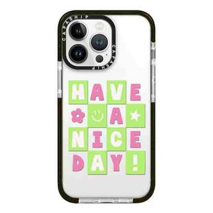 For iPhone 13 Pro Simple Illustration Pattern Full Coverage Phone Case(Good Day A)