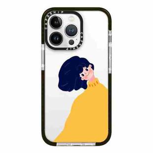 For iPhone 13 Pro Max Simple Illustration Pattern Full Coverage Phone Case(Sweater Couple B)