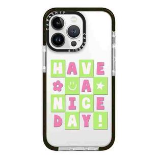 For iPhone 13 Pro Max Simple Illustration Pattern Full Coverage Phone Case(Good Day A)