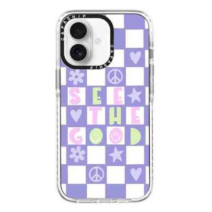 For iPhone 16 Simple Illustration Pattern Full Coverage Phone Case(Good Day B)