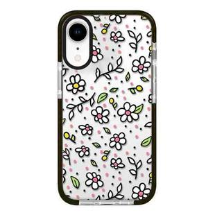 For iPhone XR Simple Illustration Pattern Full Coverage Phone Case(Fresh Flower C)