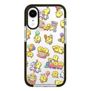 For iPhone XR Simple Illustration Pattern Full Coverage Phone Case(Duck Holiday B)