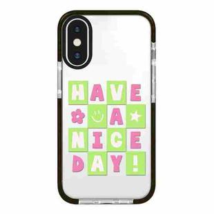 For iPhone XS Max Simple Illustration Pattern Full Coverage Phone Case(Good Day A)