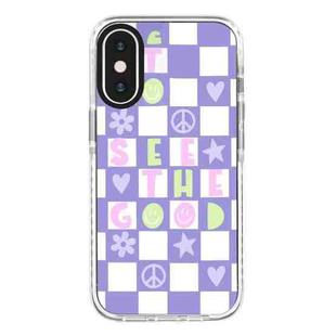 For iPhone XS Max Simple Illustration Pattern Full Coverage Phone Case(Good Day B)