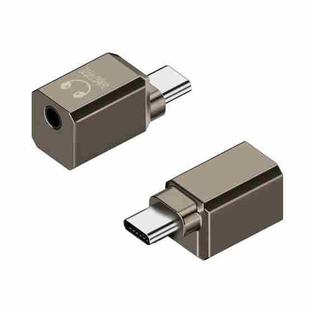 Type-C / USB-C to 3.5mm Earphone Digital Audio Adapter(Gun Color)