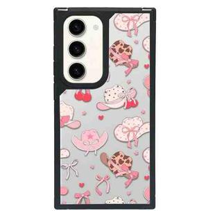 For Samsung Galaxy S22 5G Creative Art Pattern Full Coverage Phone Case(Sweet Pink D)