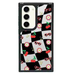 For Samsung Galaxy S22 5G Creative Art Pattern Full Coverage Phone Case(Sweet Cool Plaid A)