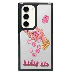 For Samsung Galaxy S22 5G Creative Art Pattern Full Coverage Phone Case(Lucky Dice A)