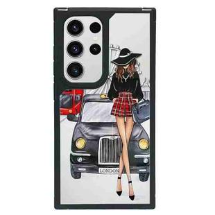 For Samsung Galaxy S22 Ultra 5G Creative Art Pattern Full Coverage Phone Case(Fashion Girl F)