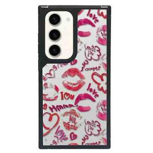 For Samsung Galaxy S22+ 5G Creative Art Pattern Full Coverage Phone Case(Sweet Pink A)