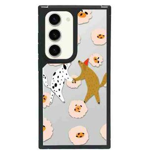 For Samsung Galaxy S22+ 5G Creative Art Pattern Full Coverage Phone Case(Colorful Dog C)