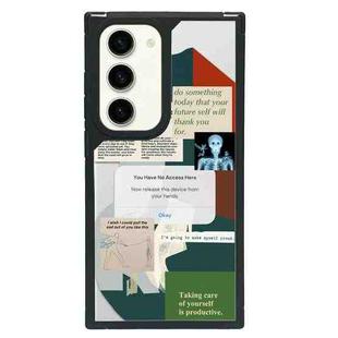 For Samsung Galaxy S23 5G Creative Art Pattern Full Coverage Phone Case(Quotes Tags B)