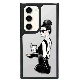 For Samsung Galaxy S23 5G Creative Art Pattern Full Coverage Phone Case(Fashion Girl C)