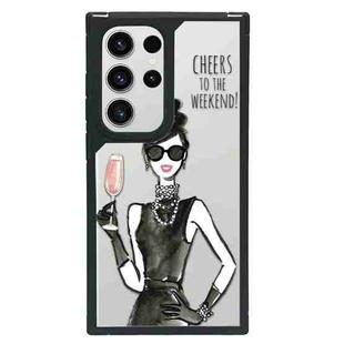 For Samsung Galaxy S23 Ultra 5G Creative Art Pattern Full Coverage Phone Case(Fashion Girl D)