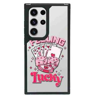 For Samsung Galaxy S23 Ultra 5G Creative Art Pattern Full Coverage Phone Case(Lucky Dice B)
