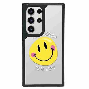 For Samsung Galaxy S23 Ultra 5G Creative Art Pattern Full Coverage Phone Case(Smiley Face A)