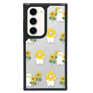 For Samsung Galaxy S23+ 5G Creative Art Pattern Full Coverage Phone Case(Sunflower Bear)