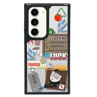 For Samsung Galaxy S23+ 5G Creative Art Pattern Full Coverage Phone Case(Quotes Tags A)