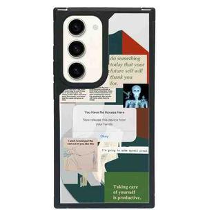 For Samsung Galaxy S23+ 5G Creative Art Pattern Full Coverage Phone Case(Quotes Tags B)