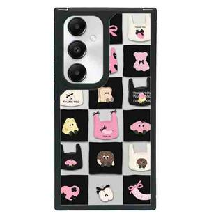 For Samsung Galaxy S24+ 5G Creative Art Pattern Full Coverage Phone Case(Sweet Cool Plaid B)