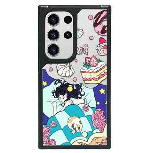 For Samsung Galaxy S24 Ultra 5G Creative Art Pattern Full Coverage Phone Case(Girl Dream B)