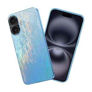 For iPhone 16 Colorful Ultra-thin Shockproof Phone Case(Blue)