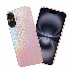 For iPhone 16 Plus Colorful Ultra-thin Shockproof Phone Case(Pink)