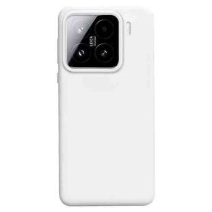 For Xiaomi 15 Liquid Silicone Skin-friendly Shockproof Phone Case(White)