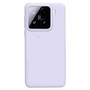 For Xiaomi 15 Liquid Silicone Skin-friendly Shockproof Phone Case(Light Purple)