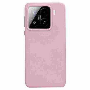For Xiaomi 15 Liquid Silicone Skin-friendly Shockproof Phone Case(Pink)