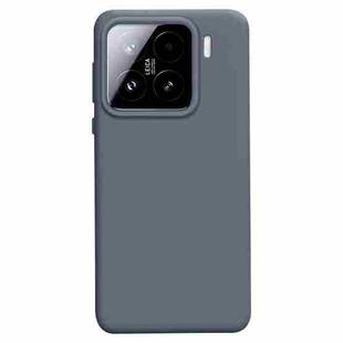 For Xiaomi 15 Liquid Silicone Skin-friendly Shockproof Phone Case(Carbon Grey)