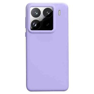 For Xiaomi 15 Pro Liquid Silicone Skin-friendly Shockproof Phone Case(Purple)