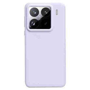 For Xiaomi 15 Pro Liquid Silicone Skin-friendly Shockproof Phone Case(Light Purple)