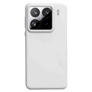 For Xiaomi 15 Pro Liquid Silicone Skin-friendly Shockproof Phone Case(Antique White)