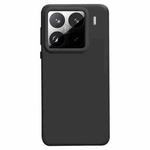 For Xiaomi 15 Pro Liquid Silicone Skin-friendly Shockproof Phone Case(Black)