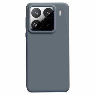 For Xiaomi 15 Pro Liquid Silicone Skin-friendly Shockproof Phone Case(Carbon Grey)