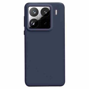 For Xiaomi 15 Pro Liquid Silicone Skin-friendly Shockproof Phone Case(Midnight Blue)