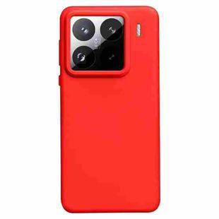 For Xiaomi 15 Pro Liquid Silicone Skin-friendly Shockproof Phone Case(Red)