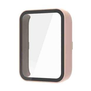 For Xiaomi Smart Band 9 Pro Tempered Film Integrated PC Watch Protective Case(Pink)