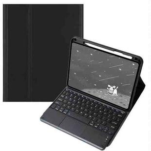 For Infinix Xpad 11 inch Candy Color Square Keys Bluetooth Keyboard Leather Case with Touchpad(Black)