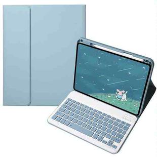 For Infinix Xpad 11 inch Candy Color Square Keys Bluetooth Keyboard Leather Case(Misty Blue)