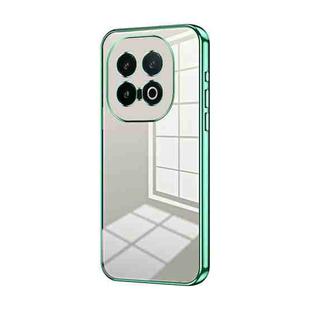 For vivo iQOO 13 Transparent Plating Fine Hole Phone Case(Green)
