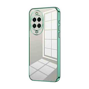 For Huawei nova 14 Transparent Plating Fine Hole Phone Case(Green)