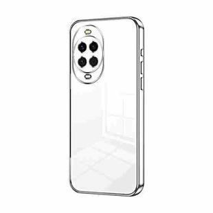 For Huawei nova 14 Transparent Plating Fine Hole Phone Case(Silver)