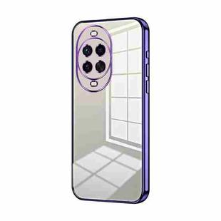 For Huawei nova 14 Pro Transparent Plating Fine Hole Phone Case(Purple)