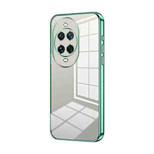 For Huawei nova 14 Ultra Transparent Plating Fine Hole Phone Case(Green)